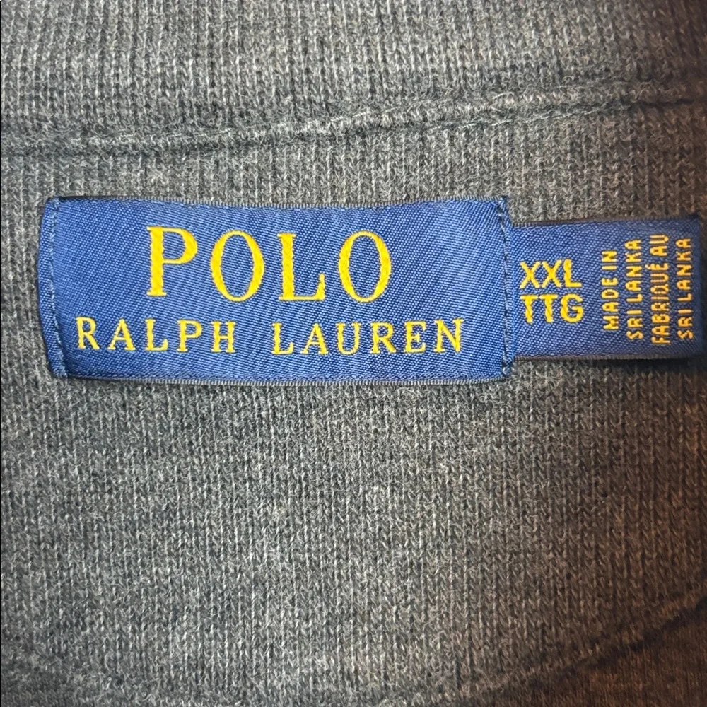 Polo Ralph Lauren Men's Gray Full-Zip‎ Sweater Vest XXL Classic Preppy Layering
